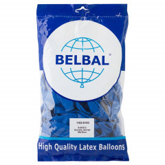 Воздушный шар латексный без рисунка 12" Пастель Экстра синий/Mid Blue