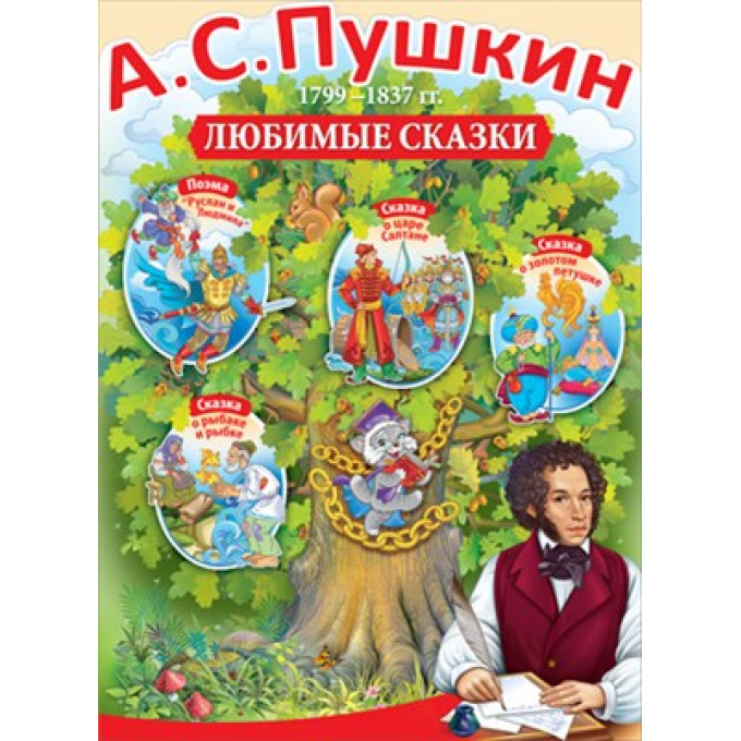 Плакат А.С.Пушкин/1799-1837гг./любимые сказки