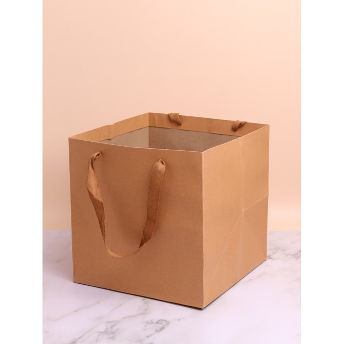 Пакет подарочный Крафт 35*35*35 12шт/уп