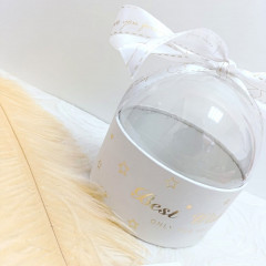 Коробка подарочная "Best wishes" 13*13*13 см БЕЛЫЙ