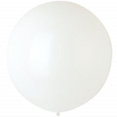 Воздушный шар латексный 24"/100 Стандарт Белый/White