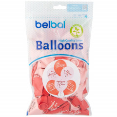 Воздушный шар латексный с рисунком 14" пастель С Твоим Днем Сверкай ассорти