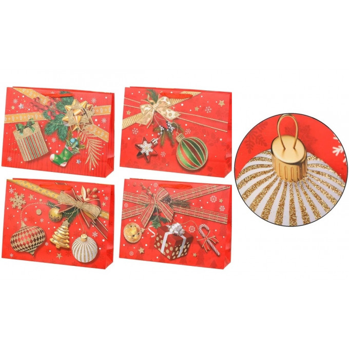 Пакет подарочный 32*26*10 см С НОВЫМ ГОДОМ!