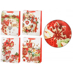 Пакет подарочный 26*32*10 см НОВОГОДНИЙ