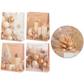 Пакет подарочный 30*40*12 см НОВОГОДНИЙ ШИК