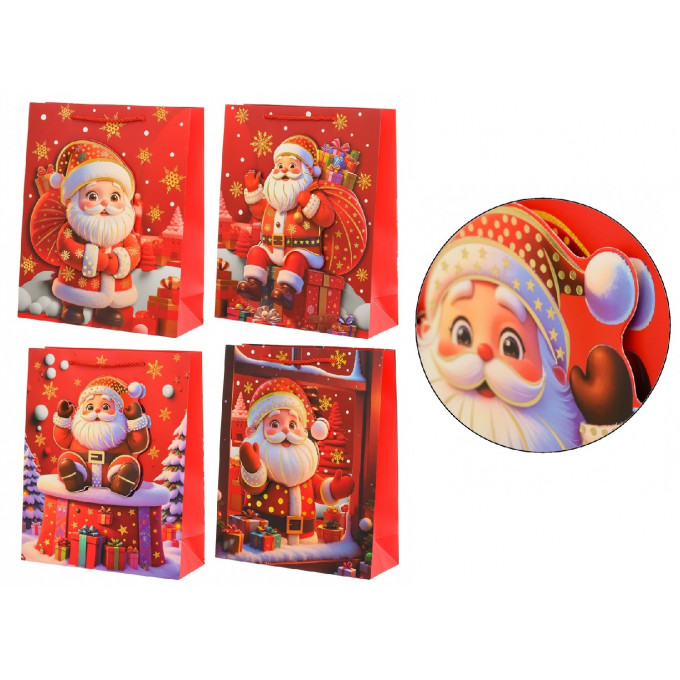 Пакет подарочный 26*32*10 см ДЕД МОРОЗ