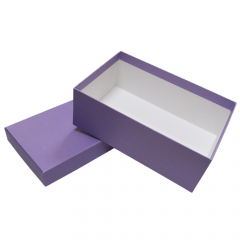 Коробка подарочная Прямоугольник 20*12,5*7,5 см ТЕМНО-СИРЕНЕВЫЙ