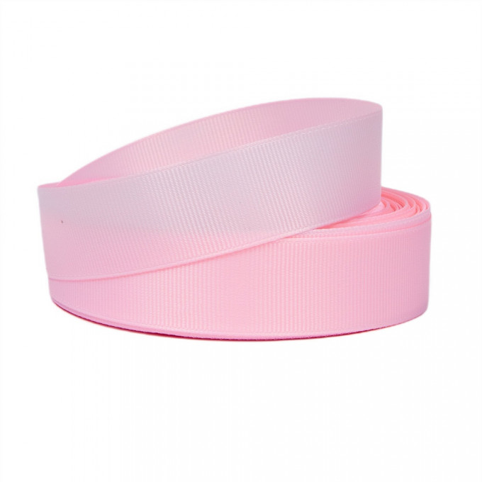 Лента репсовая 25мм*25 Y СВЕТЛО-РОЗОВЫЙ