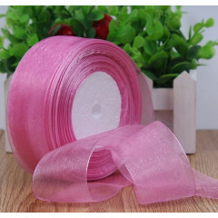 Лента органза 25мм*25ярд ЯГОДНЫЙ