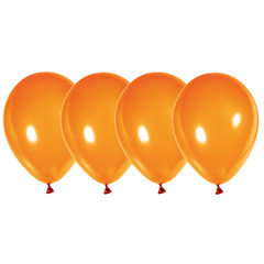 Воздушный шар латексный без рисунка 12" (ПАСТЕЛЬ) стандарт, Оранжевый