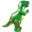 Воздушный шар фольгированный  25''/64 см 3D Фигура Динозавр Аллозавр Зеленый