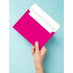 Конверт художественный средний "Розовая фуксия"