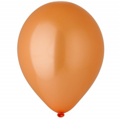Воздушный шар латексный без рисунка 5"/31 Металлик Оранжевый/ Orange