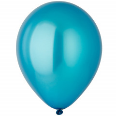 Воздушный шар латексный без рисунка 5"/36 Металлик Синий/Blue