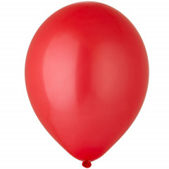 Воздушный шар латексный без рисунка 5"/45 Пастель Красный/Red
