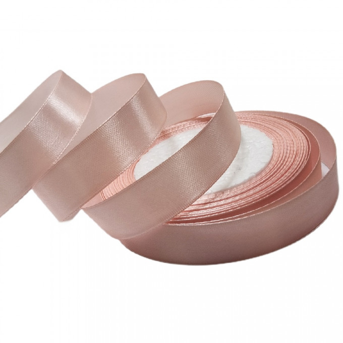 Лента атласная 20мм*25 Y Розовый жемчуг