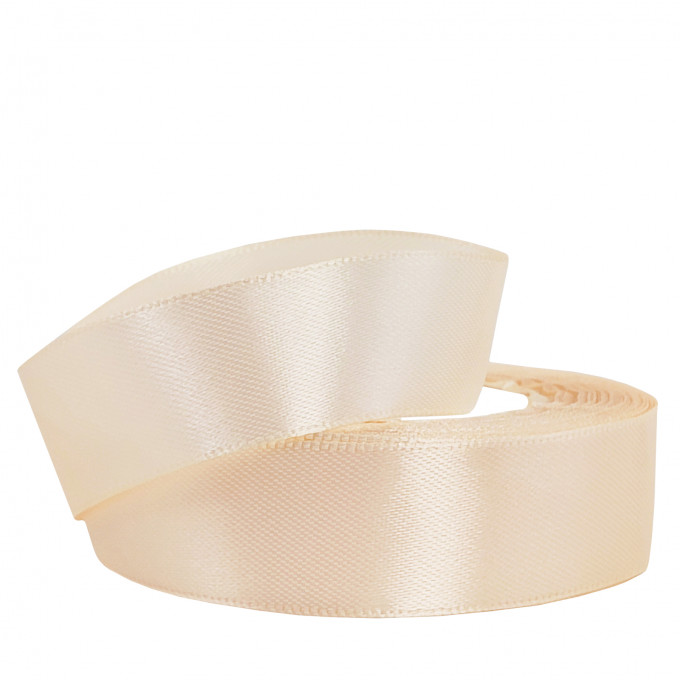 Лента атласная 25мм*25 Y Воздушный бежевый