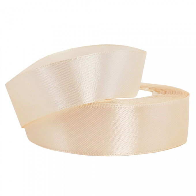 Лента атласная 25мм*25 Y Воздушный бежевый