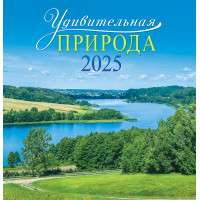 Календарь перекидной на скрепке на 2025 год Удивительная природа