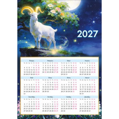 Календарь листовой на 2027 год