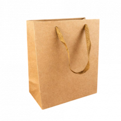 Пакет подарочный 23*18*10 см КРАФТ