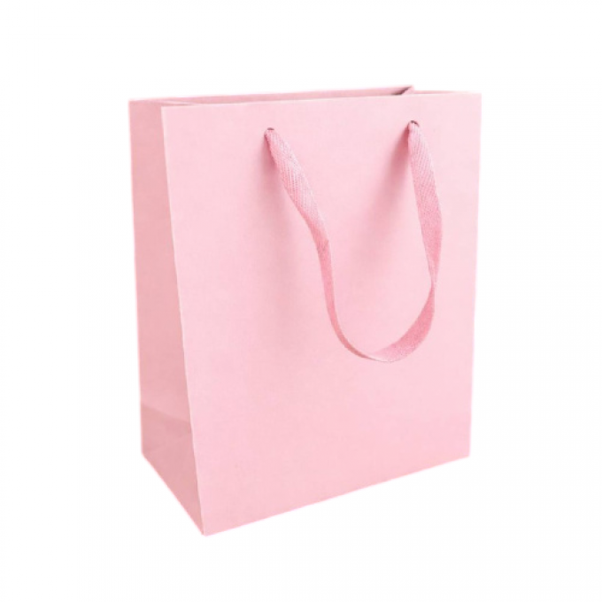 Пакет подарочный 23*18*10 см РОЗОВЫЙ