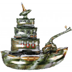 Воздушный шар фольгированный 34"/86 см ФИГУРА AIR Военный крейсер