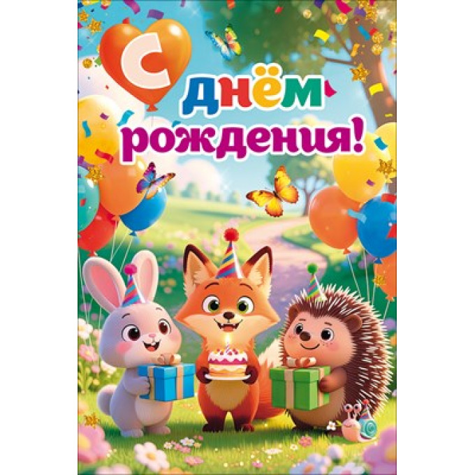 Открытка "С Днем Рождения!"