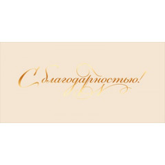 Конверт для денег "С благодарностью!"