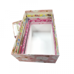 Набор подарочных коробок из 5 шт Прямоугольник 22*14*8,5/33*20*13 см АССОРТИ с рисунками