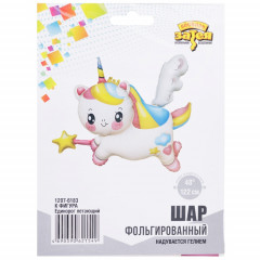 Воздушный шар фольгированный 36"/94см Фигура Единорог летающий