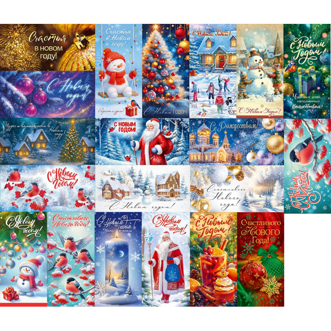 Конверт для денег С Новым годом! МИКС (20в*1)