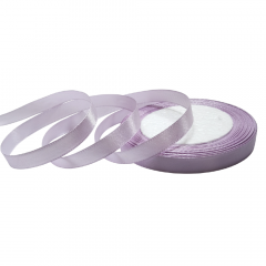 Лента атласная 10мм*25 Y Сиреневый пастель