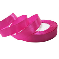 Лента атласная 20мм*25 Y Розовая камелия