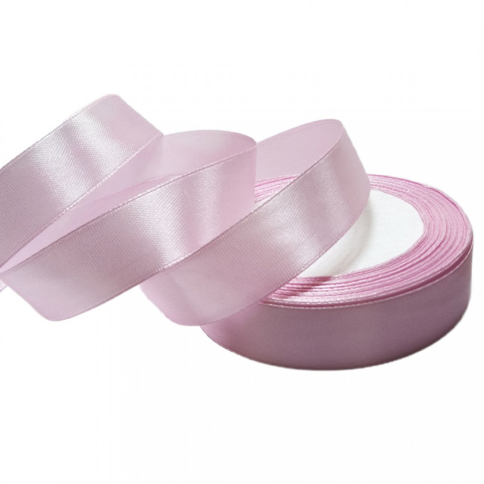 Лента атласная 20мм*25 Y Розовый мел