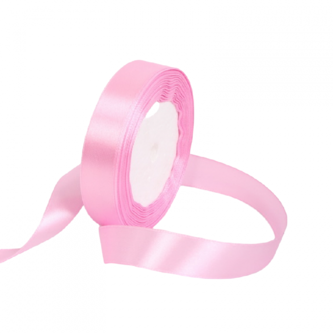 Лента атласная 20мм*25 Y Розовый флокс