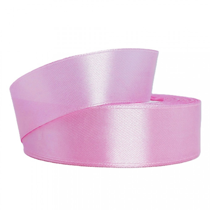 Лента атласная 20мм*25 Y Розовый флокс