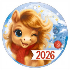 Открытка мини "2026" (символ года)