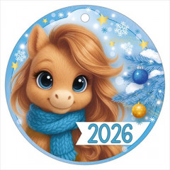 Открытка мини "2026" (символ года)