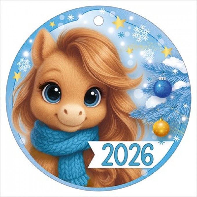 Открытка мини "2026" (символ года)