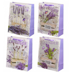 Пакет подарочный 18*23*10 см ЛАВАНДА