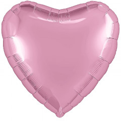 Воздушный шар фольгированный без рисунка 19\'\' Сердце Мистик Фламинго Сатин