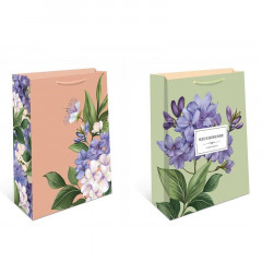 Пакет подарочный 11,5*14,5*6,5 см БОТАНИКА Микс (2в*3)