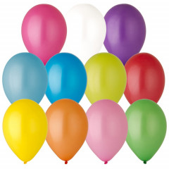 Воздушный шар латексный без рисунка 14" Пастель ассорти 100 шт
