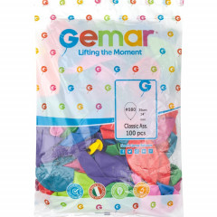 Воздушный шар латексный без рисунка 14" Пастель ассорти 100 шт