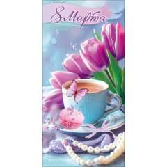 Конверт для денег "8 Марта"