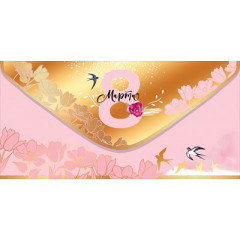 Конверт для денег "8 Марта"