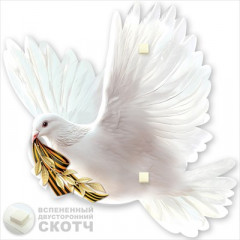 Украшение на скотче "Голубь"