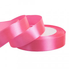 Лента атласная 20мм*25 Y Ярко-розовый