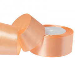 Лента атласная 40мм*25 Y Персик
